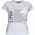 Tricou alb femei, Love is.. patient2